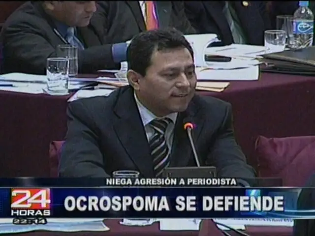 Alcalde de Jesús María Enrique Ocrospoma respondió en el Congreso a las denuncias por corrupción