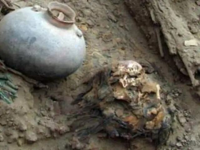 Caudal de un río en Lambayeque pondría en riesgo excavación arqueológica 