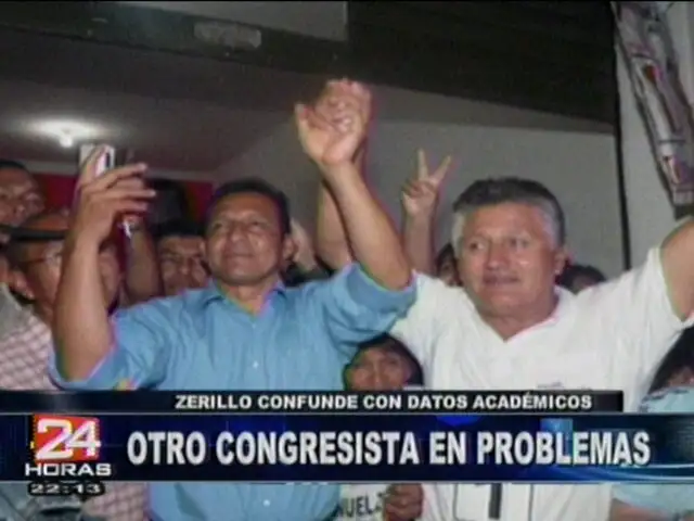 Congresista Manuel Zerillo es cuestionado por falsear información académica