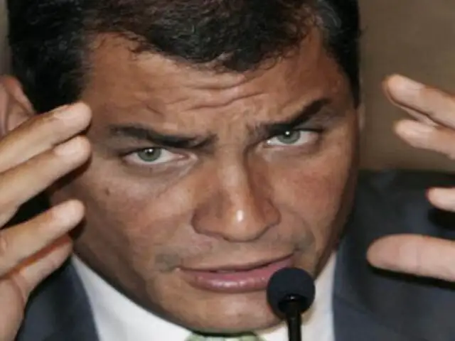 Rafael Correa indignado por celebraciones tras la muerte de Gadafi