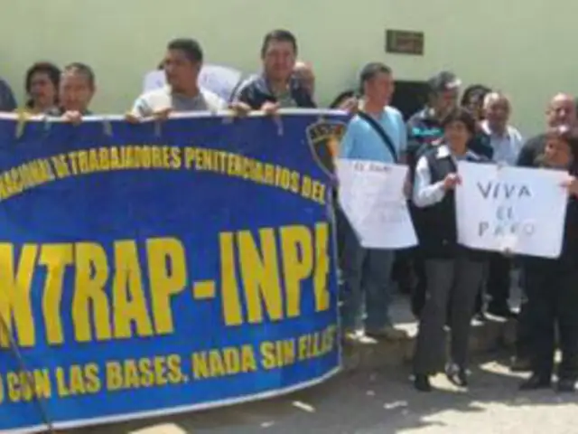 Trabajadores del INPE en Lambayeque realizan huelga por sentirse excluidos en el presupuesto