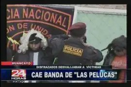 Asaltantes disfrazados con pelucas fueron capturados en Huancayo