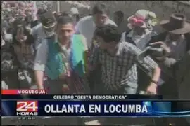 Presidente Ollanta Humala entregó ayuda social en Moquegua