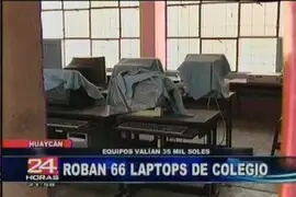 Roban 66 computadoras de colegio nacional en Huaycan