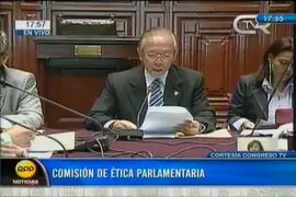 Congresista Anicama presenta recurso de queja contra la Comisión de Ética