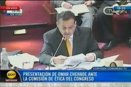 Chehade pide salida del congresista Juan Díaz Dios de la Comisión de Ética