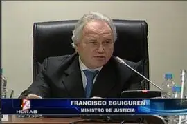 Ministro Francisco Eguiguren defiende a los Comandos Chavín de Huantar
