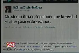 Omar Chehade también se defiende en la red social Twitter