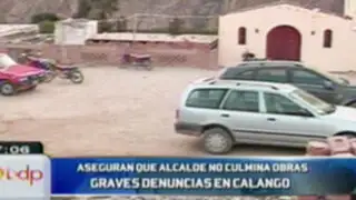 Alcalde de Calango es denunciado por obras inconclusas 
