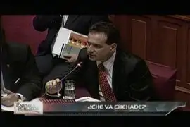 Congreso decide suspender a Omar Chehade por 120 días