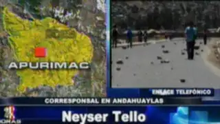 Intensa jornada de protestas se desarrolla en Cajamarca y Andahuaylas 
