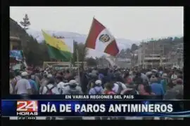 Protestas contra la minería explotaron en tres regiones de la sierra