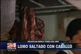 Decomisaron carne de caballo malograda en mercado de SMP