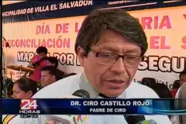 Padre de Ciro Castillo no descarta ingreso a la política