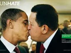 Benetton lanza campaña contra el odio con beso de Obama y Chávez 