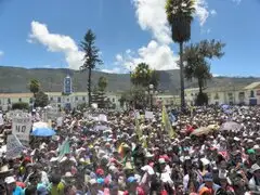 Cajamarca: manifestantes antimineros comenzaron a bloquear carreteras