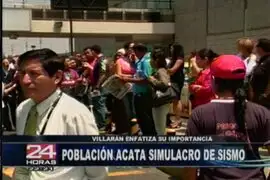 Peruanos participaron activamente en simulacro nacional de sismo