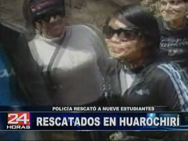 Policía rescató a jóvenes perdidos en Huarochiri