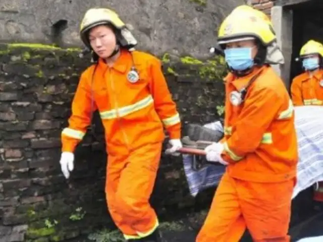 China: cuatro muertos y más de 50 desaparecidos deja derrumbe de mina
