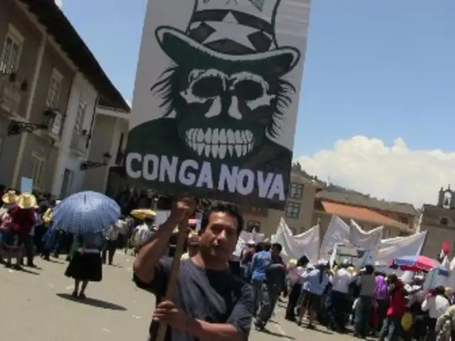 Ciudad de Bambamarca paralizada por protestas contra proyecto Conga