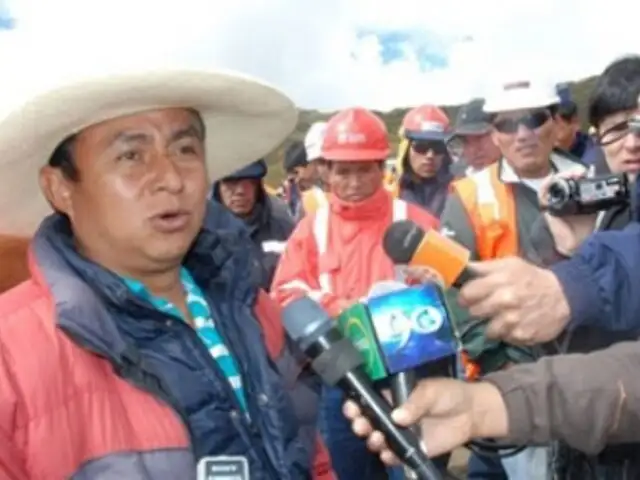 Presidente regional de Cajamarca aceptó donación de empresa minera