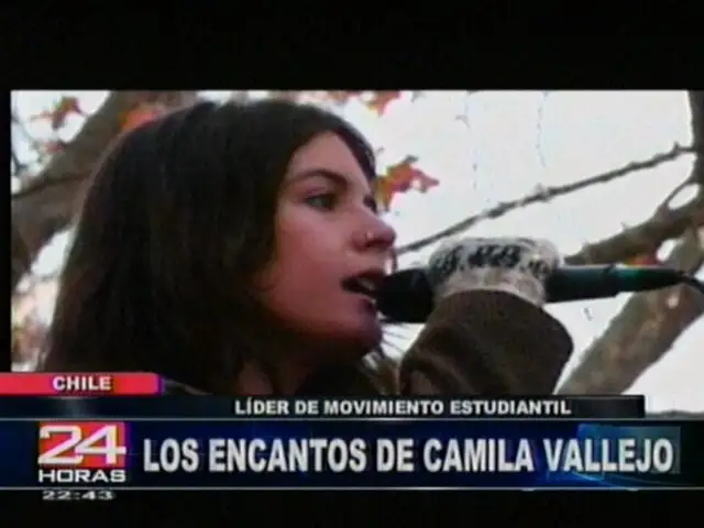 Una chilena “incomoda” con la fama: La dirigente estudiantil Camila Vallejo  