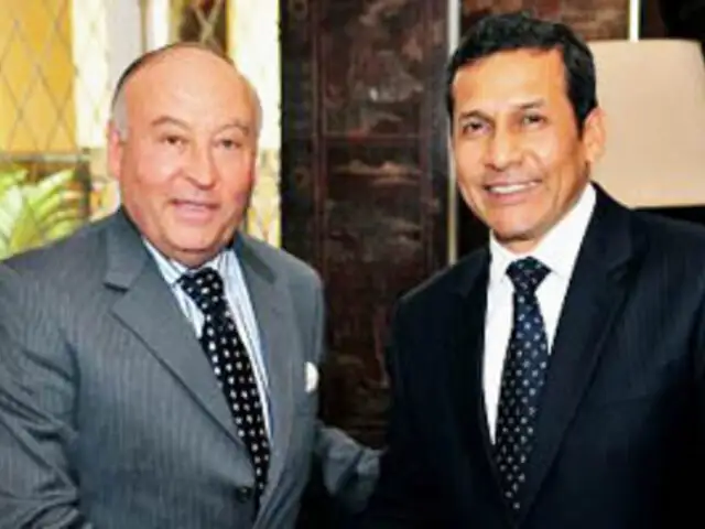 Presidente Humala recibió al presidente de la CAF en Palacio de Gobierno