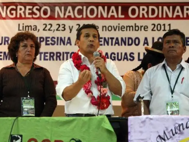 Ollanta Humala llamó a la cordura y al diálogo ante protestas en Cajamarca 