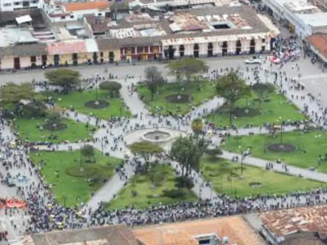 Tercer día de paro contra proyecto Conga en Cajamarca se inició en calma