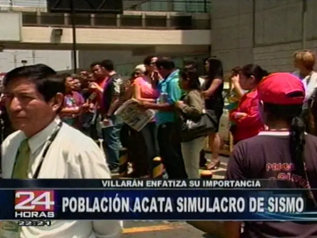 Peruanos participaron activamente en simulacro nacional de sismo