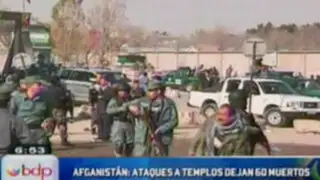Afganistán: Ataques a templos Chiítas han dejado 60 muertos