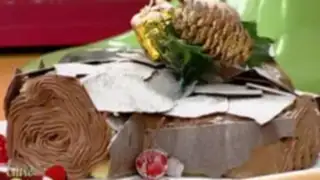 Preparando un delicioso tronco navideño
