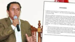 El acta que Gregorio Santos no quiso firmar en reunión de Cajamarca