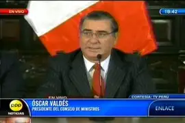 Ministro Valdés indicó que el Estado pagará el peritaje del proyecto Conga 