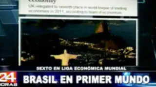 Economía de Brasil logra colocarse en el sexto lugar a nivel mundial