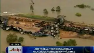 VIDEO: tren se descarrila en el norte de Australia sin dejar víctimas mortales