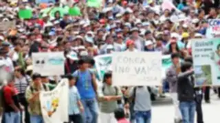 Toman Universidad de Cajamarca en protesta por proyecto Conga