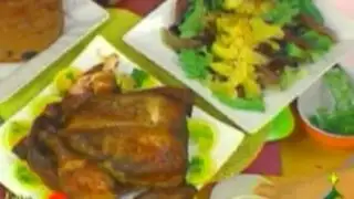Cocina un pollipavo asado oriental