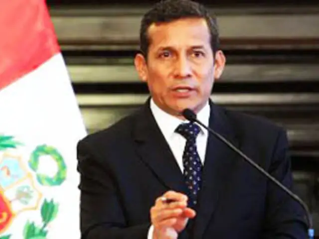 Presidente Humala viajará a Chile tras acuerdo para desminado de frontera