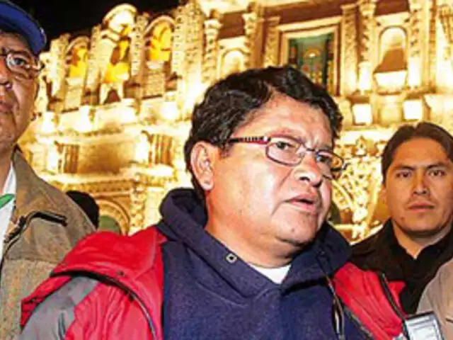 Dirigente cajamarquino Wilfredo Saavedra fue llevado a la Dircote 