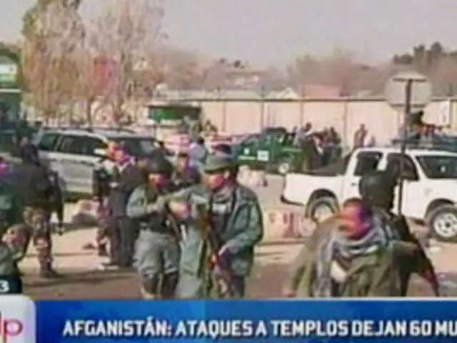 Afganistán: Ataques a templos Chiítas han dejado 60 muertos