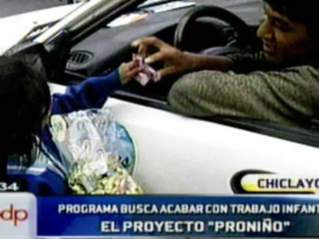 Chiclayo: Proyecto “Proniño” busca terminar con el trabajo infantil