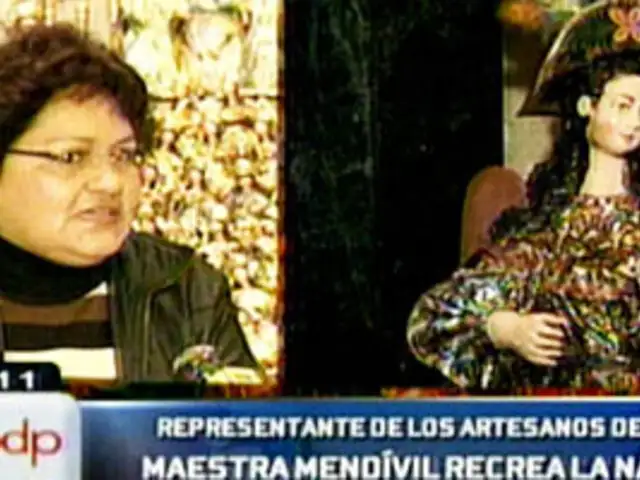 Maestra plástica Juana Mendívil recrea la Navidad en nuestro país 