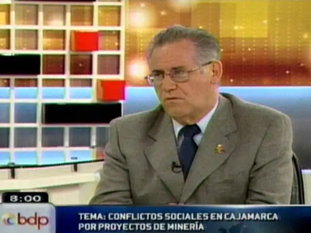 Exministro Herrera Descalzi habla sobre conflictos sociales en Cajamarca 