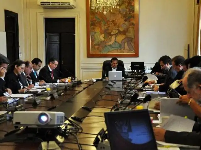Presidente Ollanta Humala presidirá hoy sesión del Consejo de Ministros
