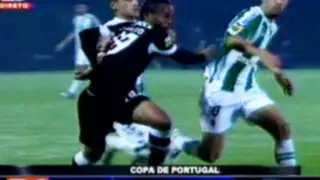 Buena actuación de André Carrillo en la Copa de Portugal