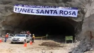 Terminar construcción de túnel Santa Rosa costará 60 millones de soles