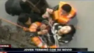 Ciudadana china saltó de un puente luego de terminar con su novio