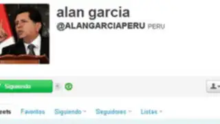 Ex mandatario Alan García terminó por unirse a la red social Twitter