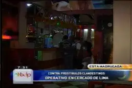 Clausuran prostíbulos clandestinos bajo fachadas de bares en Centro de Lima